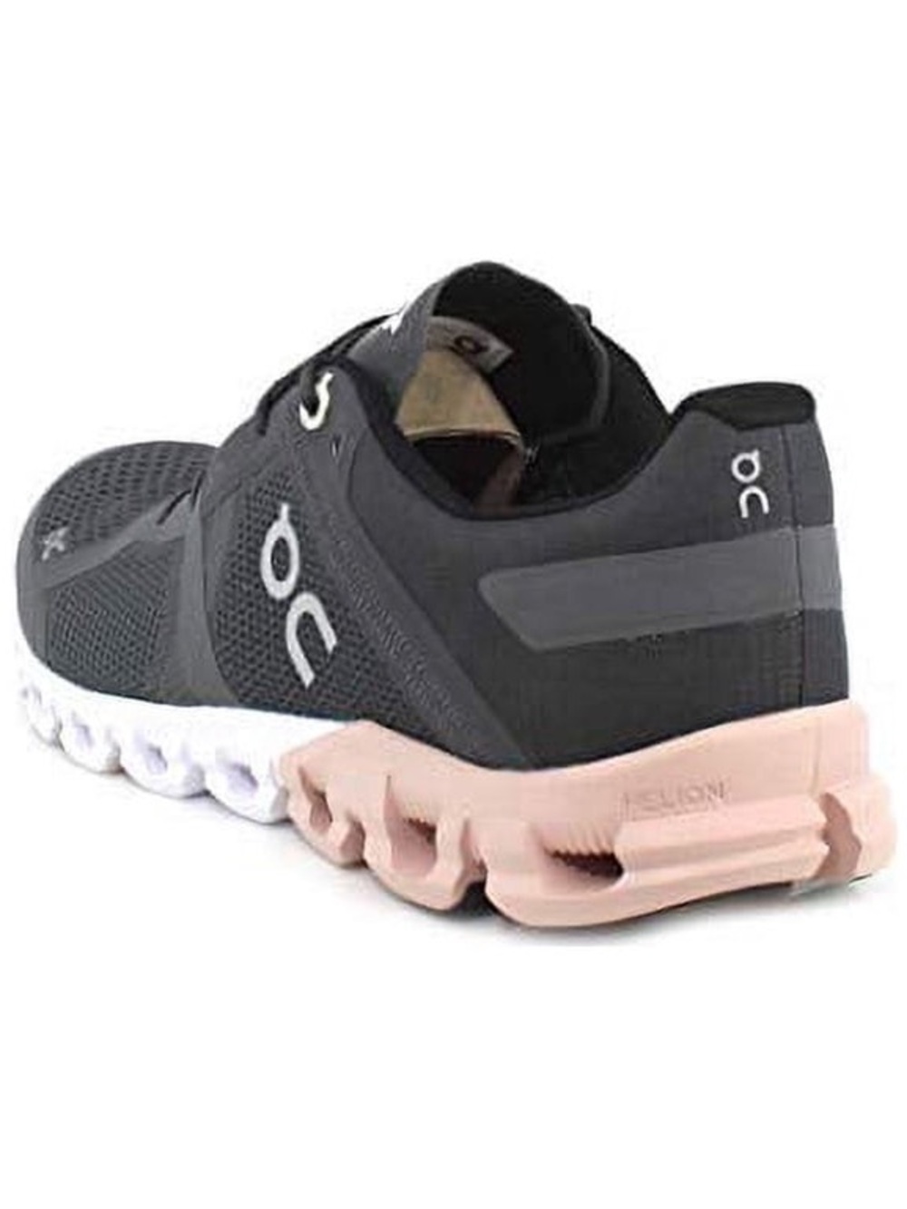 On Running Women's Gray & Pink Cloud Running Shoe - Picture 4 of 12